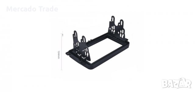 Адапторна рамка, За VOLKSWAGEN TOURAN, PASSAT, GOLF, TIGUAN, T5, 2009г, Черен, снимка 2 - Аксесоари и консумативи - 35940872