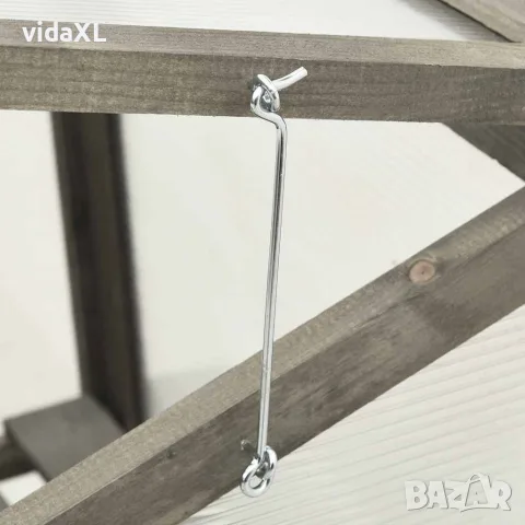 vidaXL Оранжерия, 60x45x100 см, чамово дърво, снимка 4 - Оранжерии - 56146666