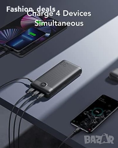 Нов Power Bank 30000mAh 20W бързо зареждане/Преносимо зарядно, снимка 6 - Безжични зарядни - 41516216