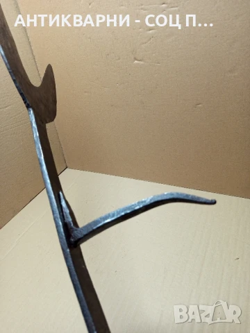 Стар Ръчно Кован Инструмент За Подрязване На Житни Класове Снопи Сено., снимка 8 - Антикварни и старинни предмети - 51032902