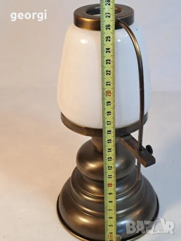 ретро мини настолна месингова лампа    4/6, снимка 4 - Настолни лампи - 49072812