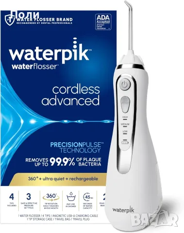 Waterpik-НОВ безжичен зъбен душ 4 в 1