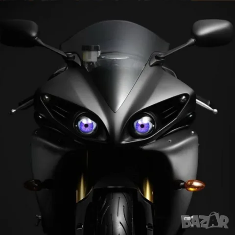 Лупи за фар Devil Eye 12V 36V с дистанционно комплект 2 броя, снимка 3 - Аксесоари и консумативи - 55864591