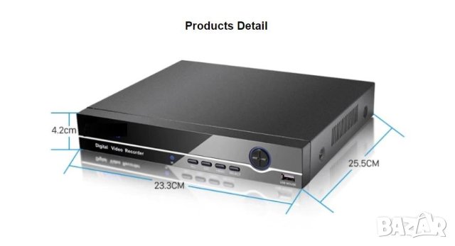 4K 3840*2160 SUPER ULTRA HD ONVIF P2P 8/25/32 Канален H.265 NVR за до 6 Mегапикселови IP Камери, снимка 2 - IP камери - 41479926