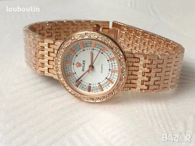 Дамски часовник Rolex с камъни, снимка 1 - Дамски - 47991371