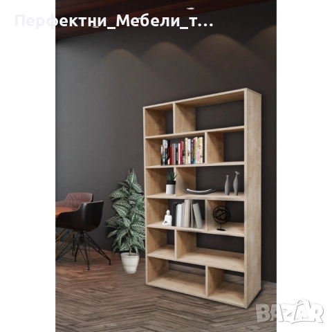 Етажерка за книги-преградна стена за детска стая,преградна стена-етажерка за коридор, снимка 2 - Етажерки - 51930053