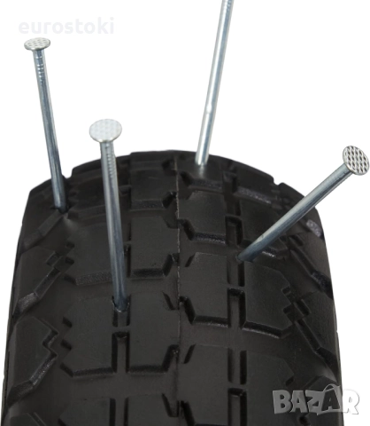 Relaxdays Комплект от 2 гуми непневматични устойчиви на спукване, 4.1/3.5-4", ос 16 мм, снимка 5 - Друго търговско оборудване - 51968049