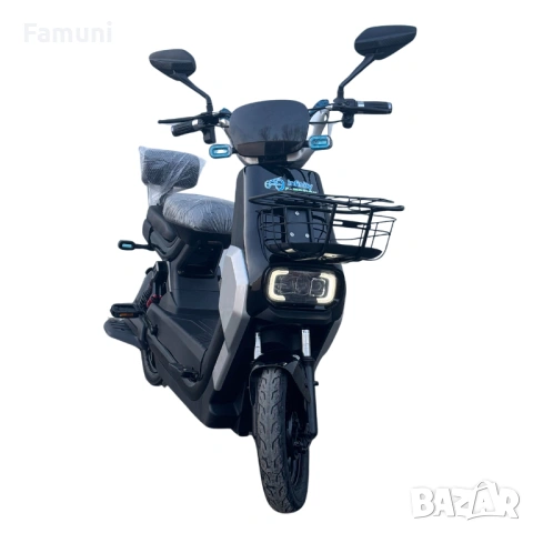 Електрически скутер GT-1000 1200W (Черен) 2026, снимка 3 - Мотоциклети и мототехника - 53015538