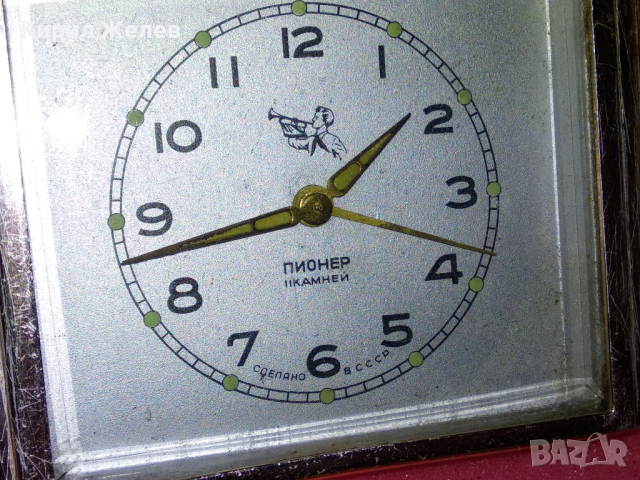 ПИОНЕР СДЕЛАНО в СССР Стар РУСКИ РЯДЪК МОДЕЛ КОЛЕКЦИОНЕРСКИ БУДИЛНИК ПИОНЕР 43092, снимка 5 - Антикварни и старинни предмети - 44536244