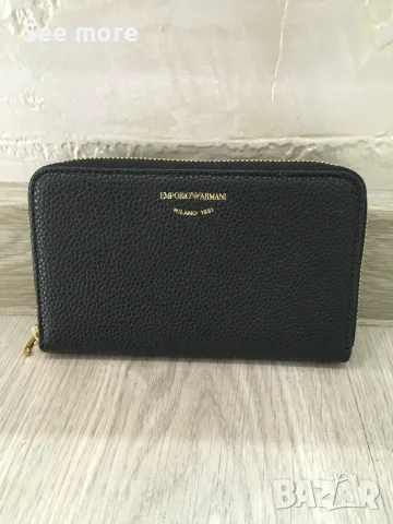Emporio Armani портфейл естествена кожа, снимка 2 - Портфейли, портмонета - 56074964