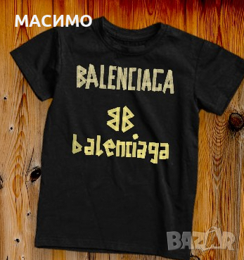 Тениска Balenciaga, Маркови тениски ,Баленсиага,черна тениска, снимка 2 - Тениски - 44797865