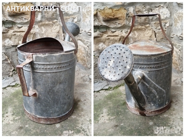 Стара Соц Подцинкована Лейка / 10 Литра. , снимка 4 - Антикварни и старинни предмети - 52496783