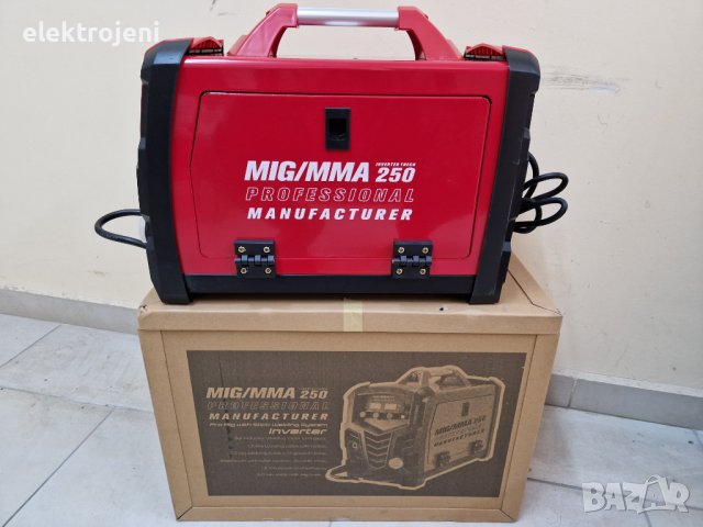 ПРОМОЦИЯ! Електрожен + Телоподаващо MIG -MMA -250Ампера MAX 250А - PROFESSIONAL - Телоподаващ Апарат, снимка 6 - Други машини и части - 30720416