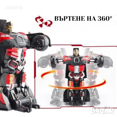 Играчка 2 в 1 робот трансформърс и кола с дистанционно управление, снимка 6 - Коли, камиони, мотори, писти - 52802337