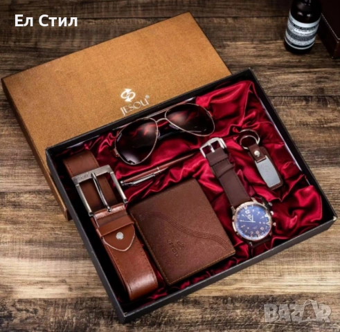Подарък Бизнес Луксозен фирмен мъжки комплект 6 в 1, снимка 7 - Мъжки - 53310421