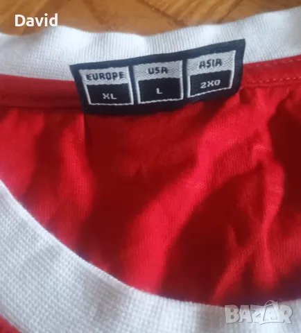 Оригинална памучна фланелка на Дания Block Tee, снимка 3 - Футбол - 49959197