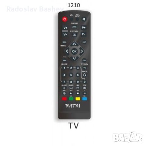 RT1210 Програмируемо дистанционно за телевизори, снимка 3 - Дистанционни - 41408860