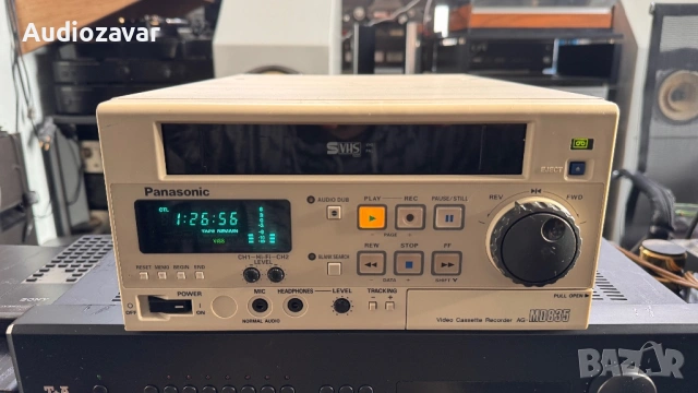 Panasonic AG-MD835 S-VHS , снимка 4 - Плейъри, домашно кино, прожектори - 53503460