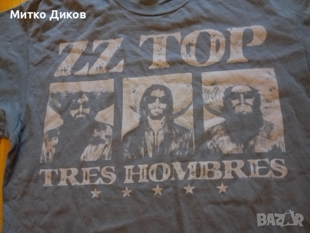 ZZ Top Port Company рокерски тениска маркова размер С реален, снимка 2 - Тениски - 53697251
