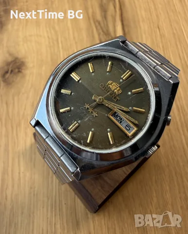 orient automatic оригинален мъжки механичен часовник с зелен цифер, снимка 3 - Мъжки - 55903745