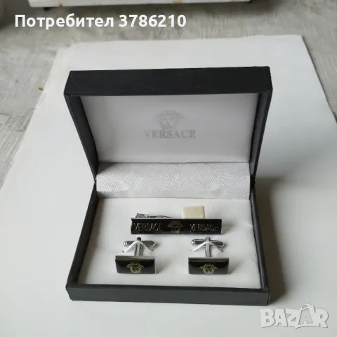 комплект игла и ръкавели Версаче , снимка 2 - Бижутерийни комплекти - 47205936