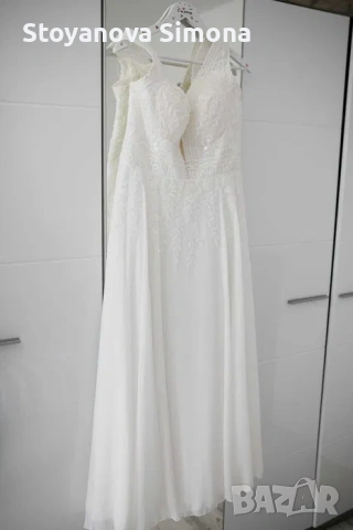 Булчинска рокля - лека и ефирна - L/XL, снимка 5 - Рокли - 53512125