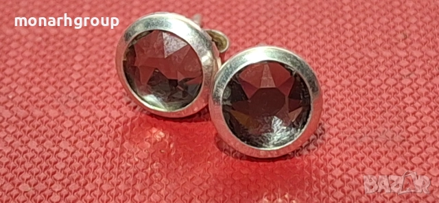 Сребърни обеци, снимка 2 - Обеци - 52808316