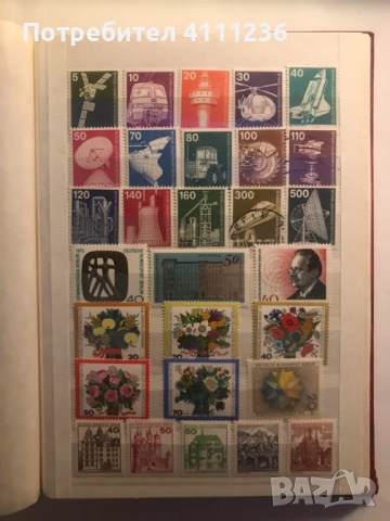 Класьор с марки от ГДР и ФРГ , снимка 10 - Филателия - 53222204