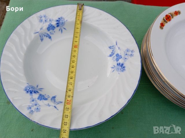 Български порцелан чинии 20 части, снимка 6 - Чинии - 35710967