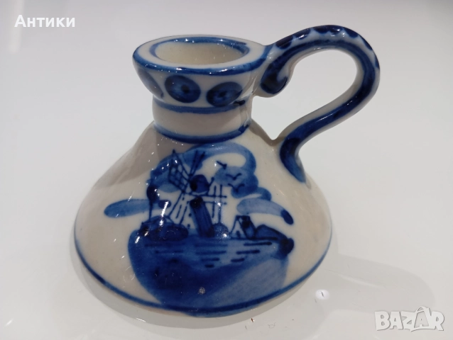 Порцеланов маркиран стар свещник , снимка 5 - Други - 52540657