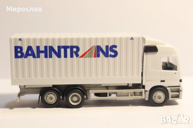 HERPA 1:87 H0 MERCEDES ACTROS КАМИОН МОДЕЛ КОЛИЧКА, снимка 3 - Колекции - 52553015