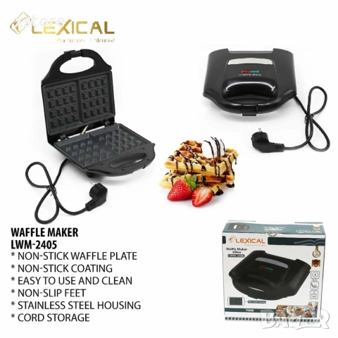 Уред за гофрети Lexical LWM-2405, снимка 3 - Други стоки за дома - 52699775