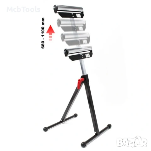 Телескопична стойка с ролка 60 кг 68 – 110 см Hawek, снимка 2 - Други инструменти - 53572642