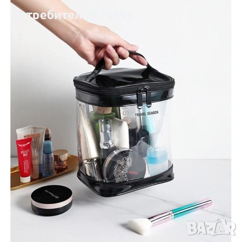 3982 Прозрачен несесер с дръжка, снимка 2 - Органайзери - 41502997