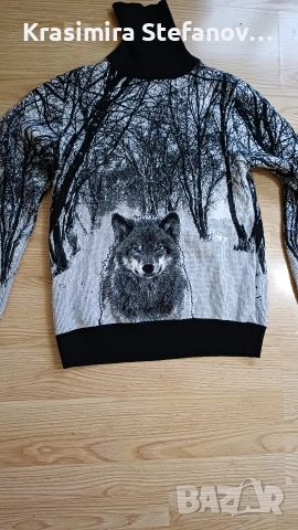 дамски ефектен зимен пуловер, снимка 2 - Блузи с дълъг ръкав и пуловери - 52680055