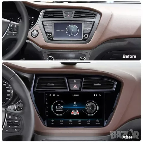 Мултимедия, за Hyundai I20 2016, Двоен дин, Навигация, дисплей, плеър, екран, Android, Андроид, i20, снимка 4 - Аксесоари и консумативи - 45905551