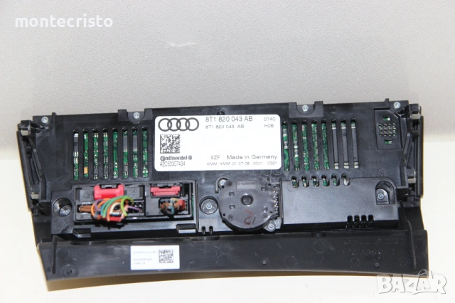 Панел климатроник Audi A5 (2007-2011г.) 8T1820043AB / 8T1 820 043 AB, снимка 5 - Части - 53491293