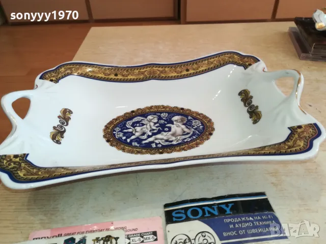 ПОРЦЕЛАНОВА АНТИКА 28Х19Х6СМ ОТ ФРАНЦИЯ 2811241818, снимка 6 - Антикварни и старинни предмети - 48144537