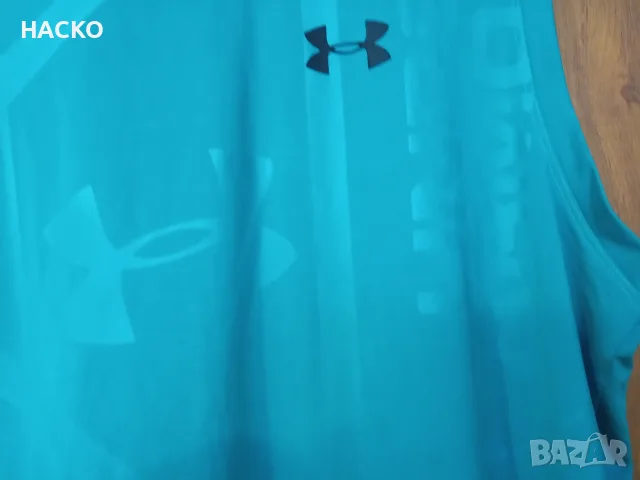 Потник Under Armour в Тюркоазено Зелен Цвят Размер 3XL 100% Оригинален Внос от Англия, снимка 2 - Тениски - 56117120