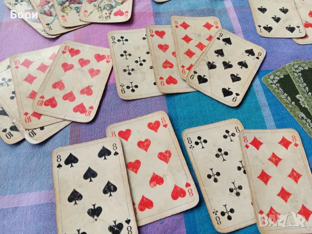 Стари карти Rokoko / 4, снимка 6 - Карти за игра - 49414385