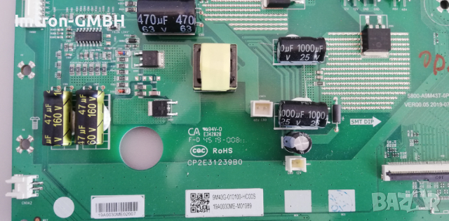 Mainboard 5800-A9M43T-0P 00 / 9M43G-010100-H TV ОК. ODL50750, снимка 4 - Части и Платки - 36278102
