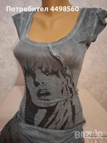 Еластича памучна Рокля