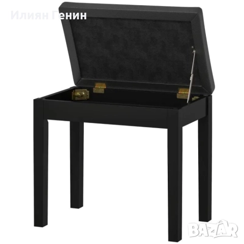 Пейка за пиано HOMCOM, тапицерия от изкуствена кожа, снимка 5 - Дивани и мека мебел - 52404097