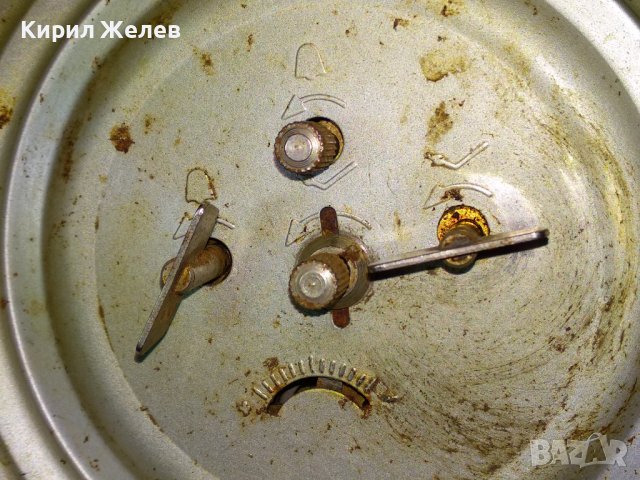 PRIM FABRIQUE EN TCHECOSLOVAQUIE Стар МЕХАНИЧЕН КОЛЕКЦИОНЕРСКИ ЧЕХОСЛОВАШКИ БУДИЛНИК - ПРИМ 43683, снимка 10 - Антикварни и старинни предмети - 44466258