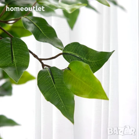 ПРОМОЦИЯ Изкуствен фикус бенджамин с енергоспестяващи лед светлини, 152см A-GE23029, снимка 3 - Изкуствени цветя - 50950269