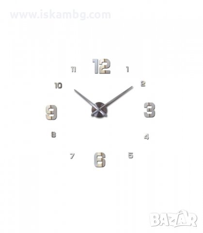 ГОЛЯМ 3D СТЕНЕН ЧАСОВНИК С МОДЕРЕН ДИЗАЙН, МОДЕЛ 4205 - код 4205