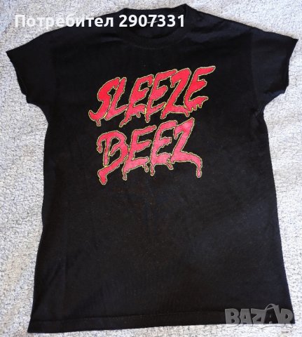 Тениска групи Sleeze Beez. official product. 1990, снимка 1 - Тениски - 41699468