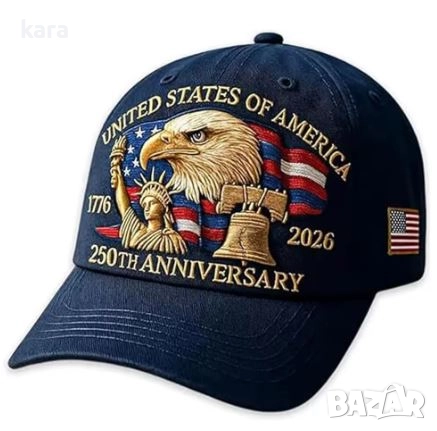 Патриотична шапка 250 г  USA , снимка 3 - Шапки - 52176381
