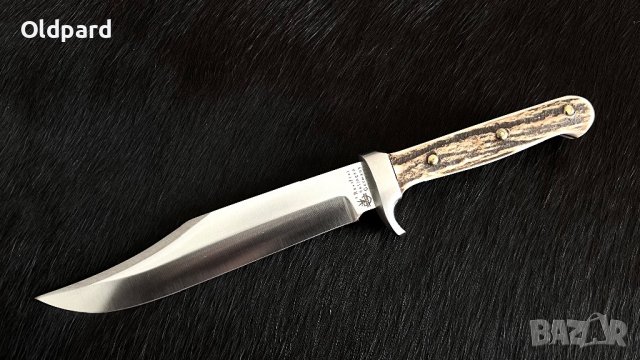 Класически немски Bowie ловен нож Linder Solingen. (169216), снимка 4 - Ножове - 40069486