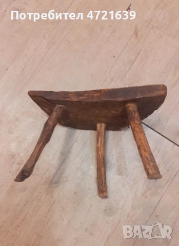 Столче трикрако дърво старо , снимка 5 - Антикварни и старинни предмети - 53259895